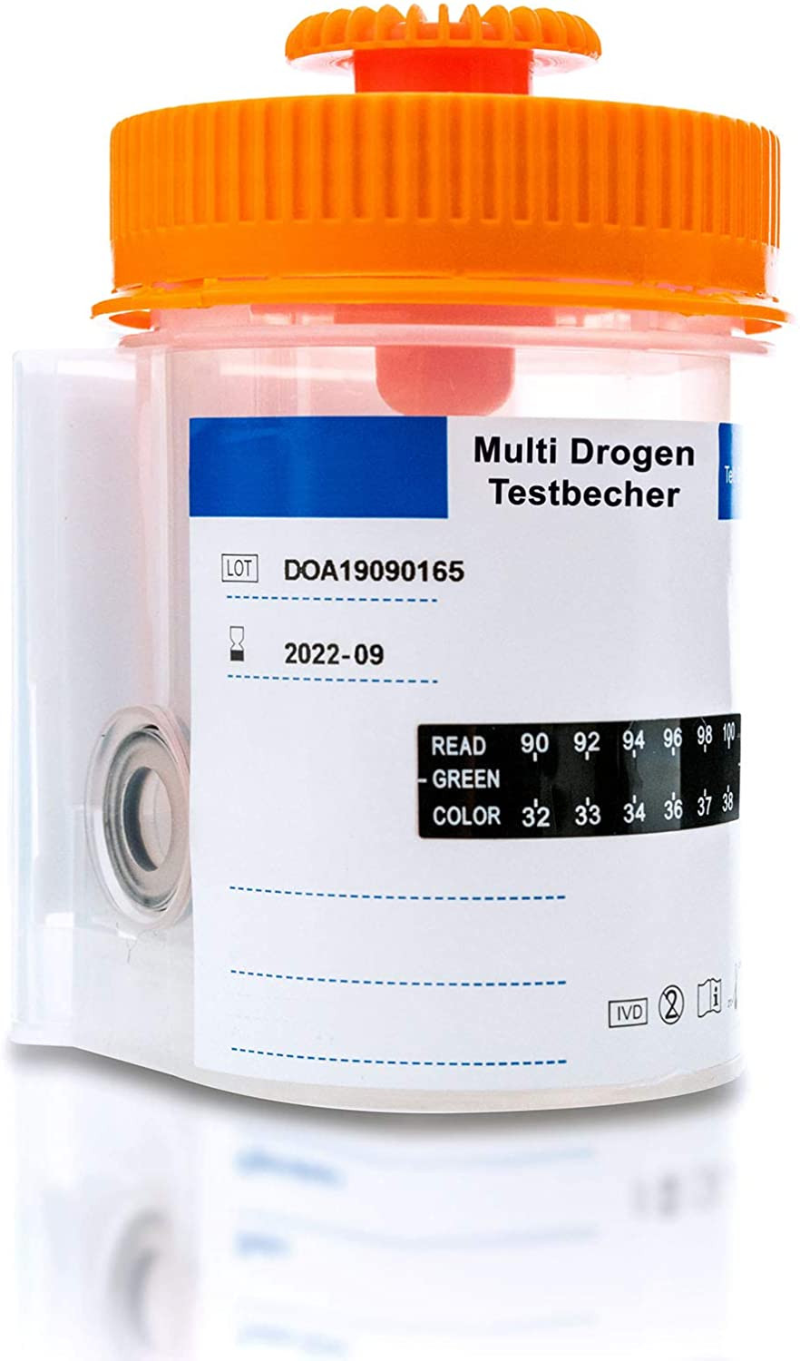Drogenschnelltest für 8 Drogen mit integriertem Urinbecher und  Einweghandschuhen - Drogentests